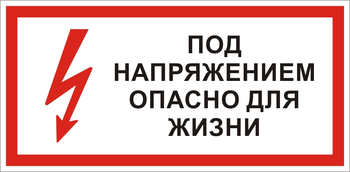 S28 Под напряжением. опасно для жизни - Знаки безопасности - Знаки по электробезопасности - ohrana.inoy.org